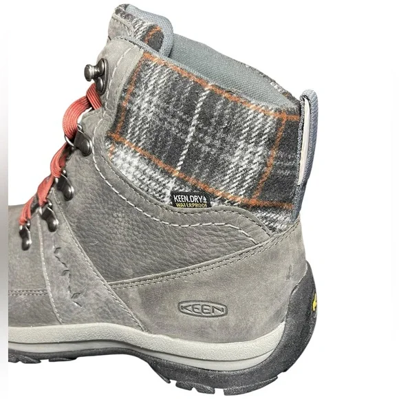 ⚡️SOLD⚡️Keen Women's Kaci III Winter Waterproof Boot Gray Plaid - Picture 12 of 16
